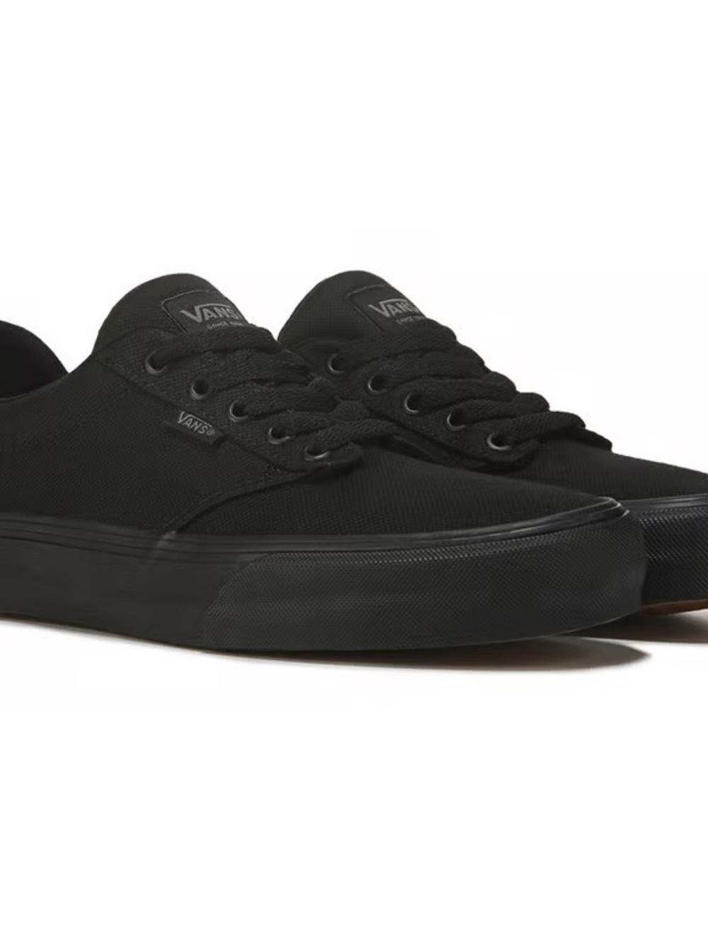 Vans Classic Black Canvas Low-Top Skate Sneakers